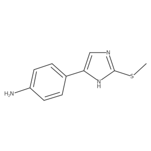 2-Methylthio-4-(4-amino-phenyl)-1H-imidazole Structure