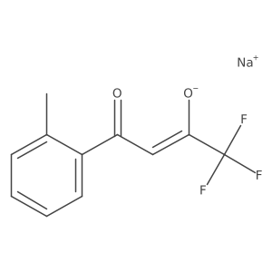 Sodium 1,1,1-trifluoro-4-(2-methylphenyl)-4-oxobut-2-en-2-olate Structure
