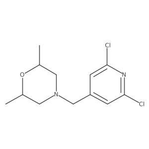 4-[(2,6-Dichloro-4-pyridinyl)methyl]-2,6-dimethylmorpholin Structure
