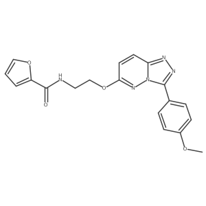 N-(2-((3-(4-methoxyphenyl)-[1,2,4]triazolo[4,3-b]pyridazin-6-yl)oxy)ethyl)furan-2-carboxamide结构式