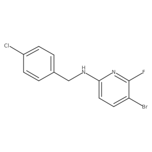 (5-Bromo-6-fluoro-pyridin-2-yl)-(4-chloro-benzyl)-amine结构式