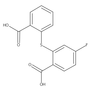 2-(2-Carboxyphenylthio)-4-fluorobenzoic acid结构式