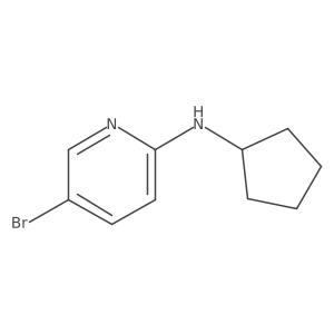5-bromo-N-cyclopentylpyridin-2-amine结构式