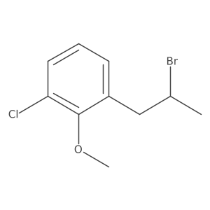 1-(2-Bromopropyl)-3-chloro-2-methoxybenzene结构式