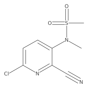 N-(6-chloro-2-cyanopyridin-3-yl)-n-methylmethanesulfonamide Structure