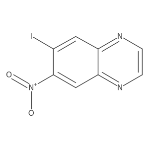 6-Iodo-7-nitroquinoxaline Structure