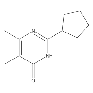 2-Cyclopentyl-5,6-dimethylpyrimidin-4(3H)-one Structure