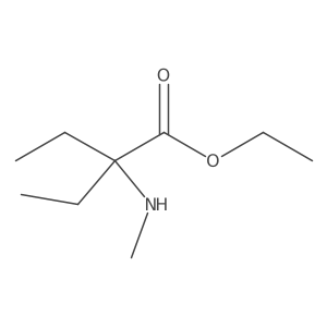 Ethyl 2-ethyl-2-(methylamino)butanoate结构式