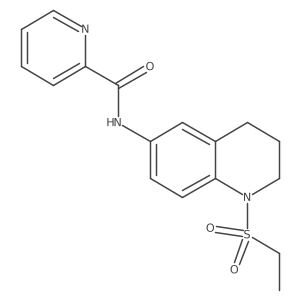 N-(1-(ethylsulfonyl)-1,2,3,4-tetrahydroquinolin-6-yl)picolinamide Structure
