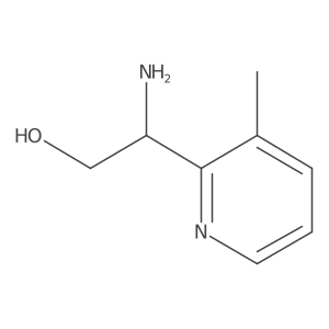 (S)-2-Amino-2-(3-methylpyridin-2-yl)ethan-1-ol结构式