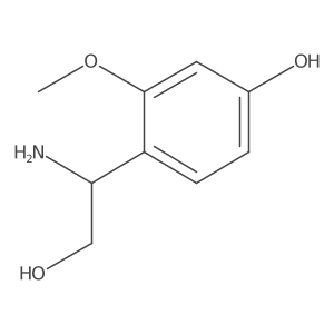 (s)-4-(1-Amino-2-hydroxyethyl)-3-methoxyphenol结构式