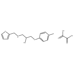 1-((Furan-2-ylmethyl)amino)-3-(p-tolyloxy)propan-2-ol oxalate Structure