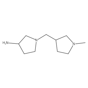 1-((1-Methylpyrrolidin-3-yl)methyl)pyrrolidin-3-amine Structure