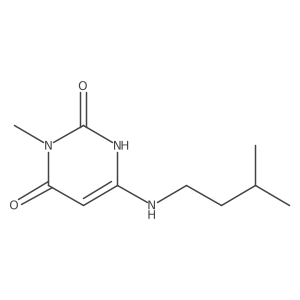 6-(isopentylamino)-3-methylpyrimidine-2,4(1H,3H)-dione Structure