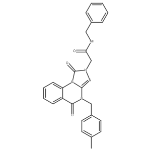 N-benzyl-2-[4-(4-methylbenzyl)-1,5-dioxo-4,5-dihydro[1,2,4]triazolo[4,3-a]quinazolin-2(1H)-yl]acetamide Structure