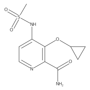 3-Cyclopropoxy-4-(methylsulfonamido)picolinamide Structure
