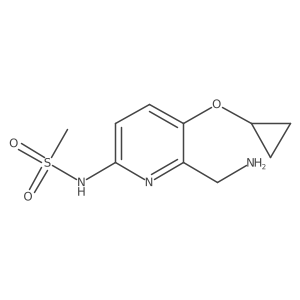 N-(6-(Aminomethyl)-5-cyclopropoxypyridin-2-YL)methanesulfonamide Structure