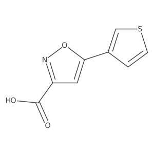 5-(Thiophen-3-yl)isoxazole-3-carboxylic acid结构式