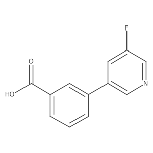3-(5-Fluoropyridin-3-yl)benzoic acid Structure