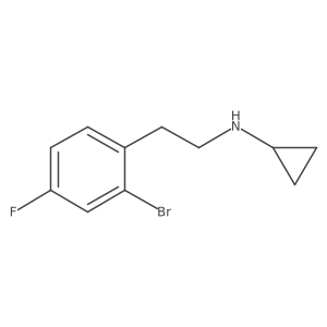 N-[2-(2-bromo-4-fluorophenyl)ethyl]cyclopropanamine结构式