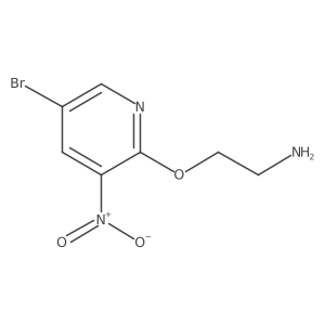 2-((5-Bromo-3-nitropyridin-2-yl)oxy)ethan-1-amine结构式