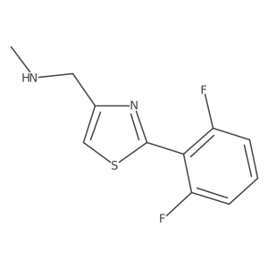1-(2-(2,6-difluorophenyl)thiazol-4-yl)-N-methylmethanamine Structure