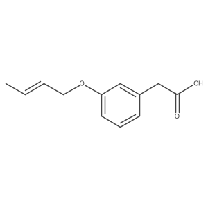 2-[3-(But-2-en-1-yloxy)phenyl]acetic acid结构式