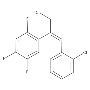1-Chloro-3-(2-chloro-phenyl)-2-(2,4,5-trifluoro-phenyl)-propene结构式