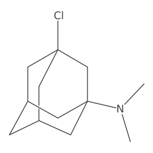 (3-Chloro-1-adamantyl)dimethylamine hydrochloride Structure