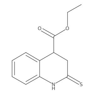 Ethyl 2-thioxo-1,2,3,4-tetrahydroquinoline-4-carboxylate结构式