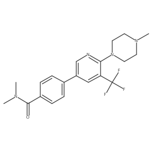 N,N-Dimethyl-4-[6-(4-methyl-piperazin-1-yl)-5-trifluoromethyl-pyridin-3-yl]-benzamide Structure