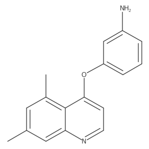 3-((5,7-Dimethylquinolin-4-yl)oxy)aniline Structure