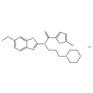5-bromo-N-(6-methoxybenzo[d]thiazol-2-yl)-N-(3-morpholinopropyl)thiophene-2-carboxamide hydrochloride Structure