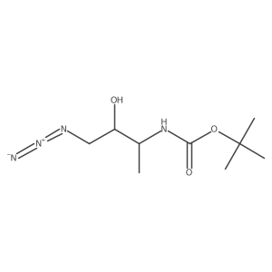 Tert-butyl (4-azido-3-hydroxybutan-2-yl)carbamate结构式