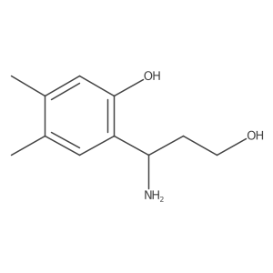 2-(1-Amino-3-hydroxypropyl)-4,5-dimethylphenol结构式