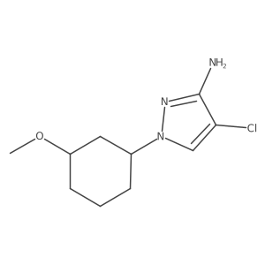 4-Chloro-1-(3-methoxycyclohexyl)-1h-pyrazol-3-amine Structure