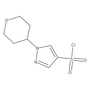 1-(oxan-4-yl)-1H-pyrazole-4-sulfonyl chloride Structure