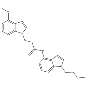 N-[1-(2-methoxyethyl)-1H-indol-4-yl]-3-(4-methoxy-1H-indol-1-yl)propanamide Structure