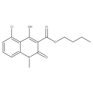 1,2-Dihydro-4-hydroxy-5-chloro-1-methyl-2-oxo-quinoline-3-carboxylic acid n-butyl ester Structure