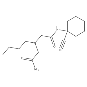 2-[Butyl({[(1-cyanocyclohexyl)carbamoyl]methyl})amino]acetamide Structure