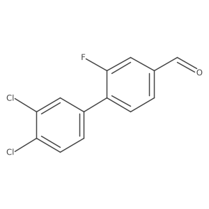 3',4'-Dichloro-2-fluoro-[1,1'-biphenyl]-4-carbaldehyde结构式