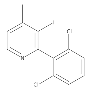 2-(2,6-Dichlorophenyl)-3-iodo-4-methylpyridine Structure