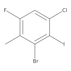 2-Bromo-4-chloro-6-fluoro-3-iodotoluene Structure