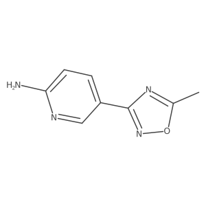 5-(5-Methyl-1,2,4-oxadiazol-3-yl)-2-pyridinamine结构式