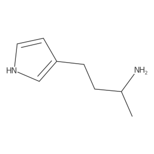 4-(1H-pyrrol-3-yl)butan-2-amine结构式
