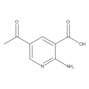 5-Acetyl-2-aminonicotinic acid结构式