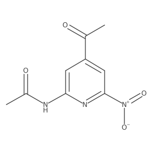 N-(4-Acetyl-6-nitropyridin-2-YL)acetamide Structure