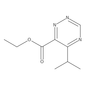 Ethyl 5-isopropyl-1,2,4-triazine-6-carboxylate Structure