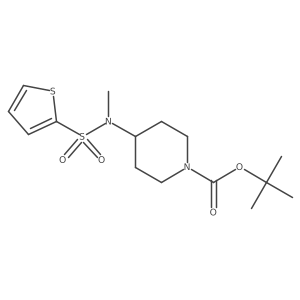 tert-Butyl 4-(N-methylthiophene-2-sulfonamido)piperidine-1-carboxylate结构式
