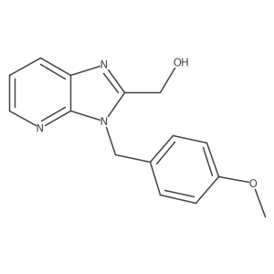 (3-(4-methoxybenzyl)-3H-imidazo[4,5-b]pyridin-2-yl)methanol结构式